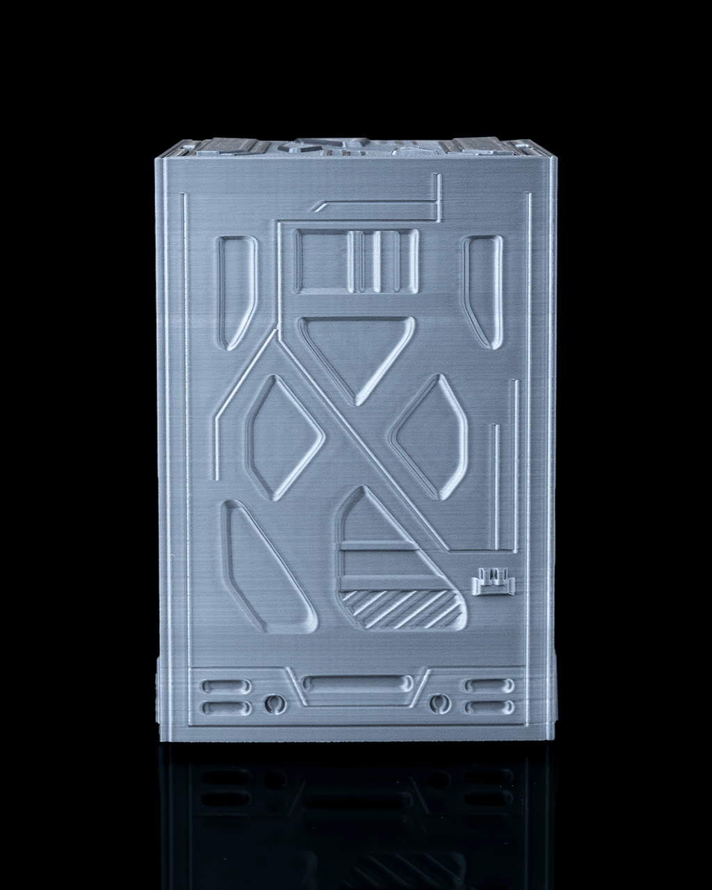 Sci-FI TCG Deck Box – 100+ Double Sleeved Card Storage with Dice Tray