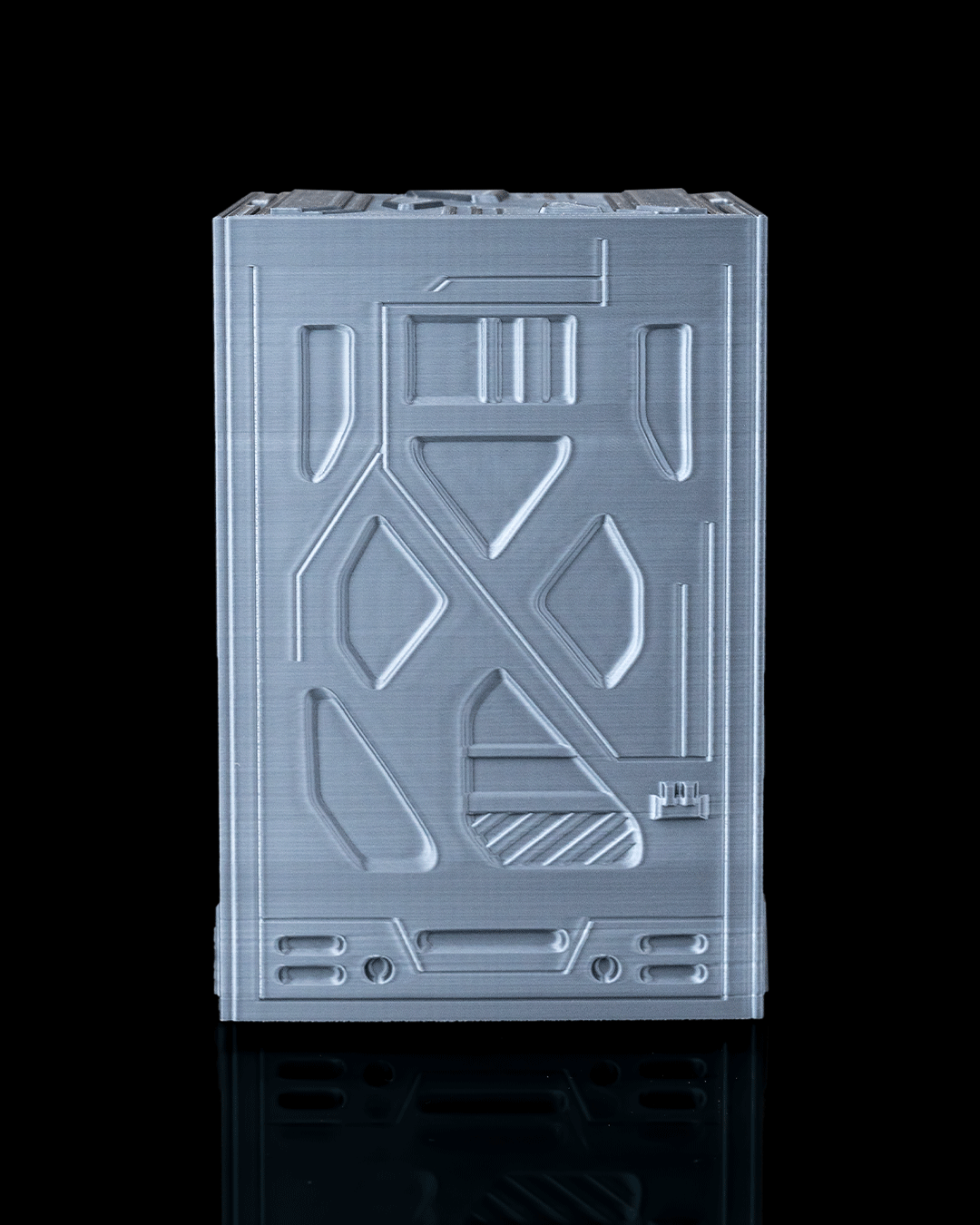 Sci-FI TCG Deck Box – 100+ Double Sleeved Card Storage with Dice Tray